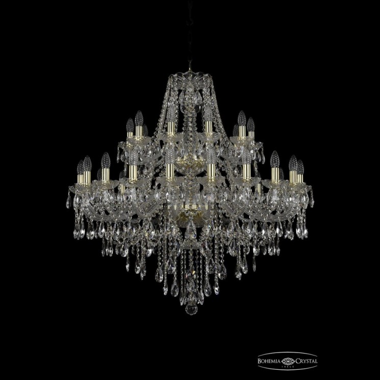 Люстра хрустальная 1415/20+10/360/2d G Bohemia Ivele Crystal (Стеклянный рожок)