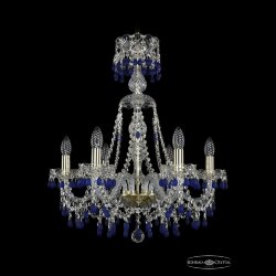 Люстра хрустальная 1410/6/195/XL-66 G V3001 Bohemia Ivele Crystal (Стеклянный рожок)
