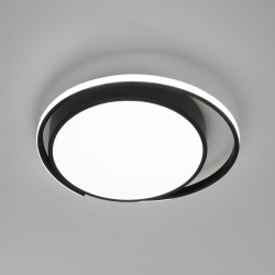 Потолочный светодиодный светильник с регулировкой яркости и цветовой температуры                      Eurosvet  90251/1 черный