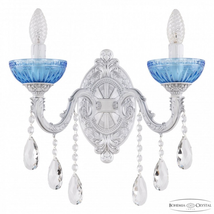 Бра хрустальные AL7901B10/2/175 B WMN P Aquamarine/M-1G Bohemia Ivele Crystal (Литые)