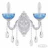 Бра хрустальные AL7901B10/2/175 B WMN P Aquamarine/M-1G Bohemia Ivele Crystal (Литые)