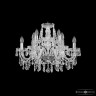 Люстра хрустальная 1403/6+3/195 Ni  Bohemia Ivele Crystal (Стеклянный рожок)