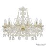 Люстра хрустальная 105/12/240 G Bohemia Ivele Crystal (Стеклянный рожок)