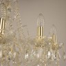 Люстра хрустальная 105/12/240 G Bohemia Ivele Crystal (Стеклянный рожок)
