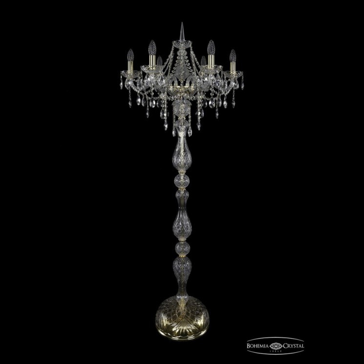 Торшер хрустальный 1415T1/6/200-160 G Bohemia Ivele Crystal (Стеклянный рожок)