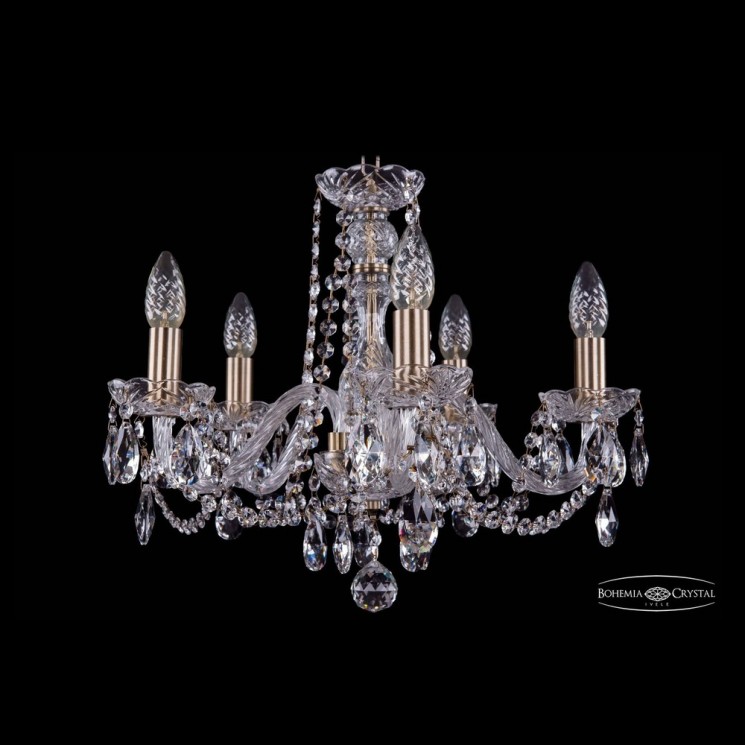Люстра хрустальная 1402/5/160 Pa Bohemia Ivele Crystal (Стеклянный рожок)