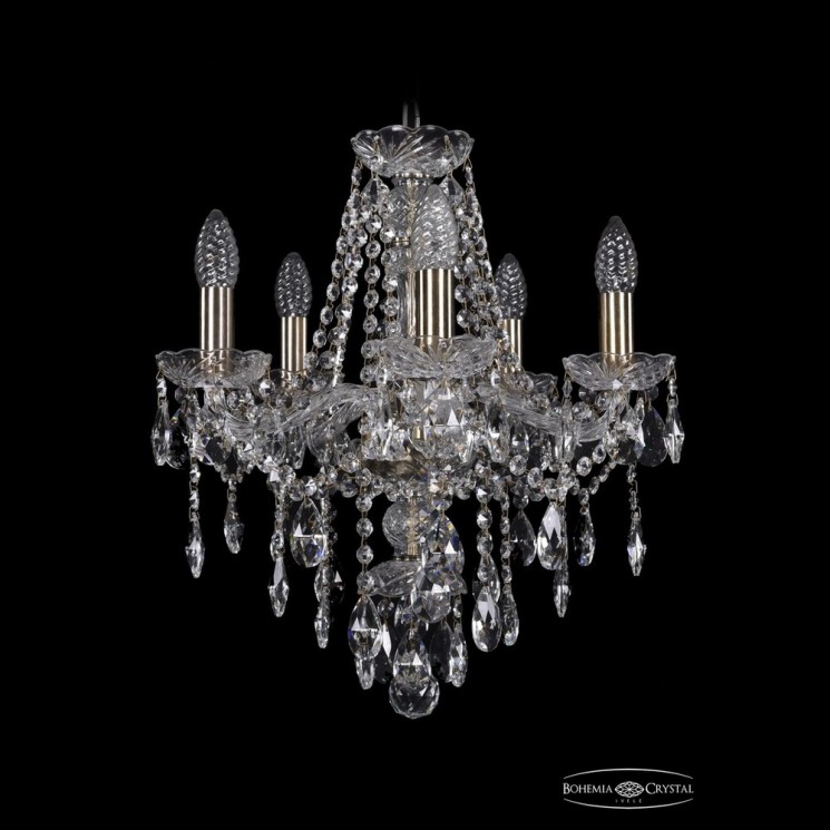 Люстра хрустальная 1415/5/141 Pa Bohemia Ivele Crystal (Стеклянный рожок)