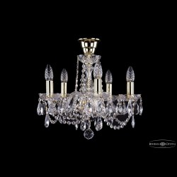 Люстра хрустальная 1402/5/141 G tube Bohemia Ivele Crystal (Стеклянный рожок)