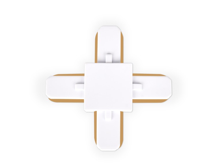 Ambrella Light Коннектор Х-образный однофазный Track System GL7082