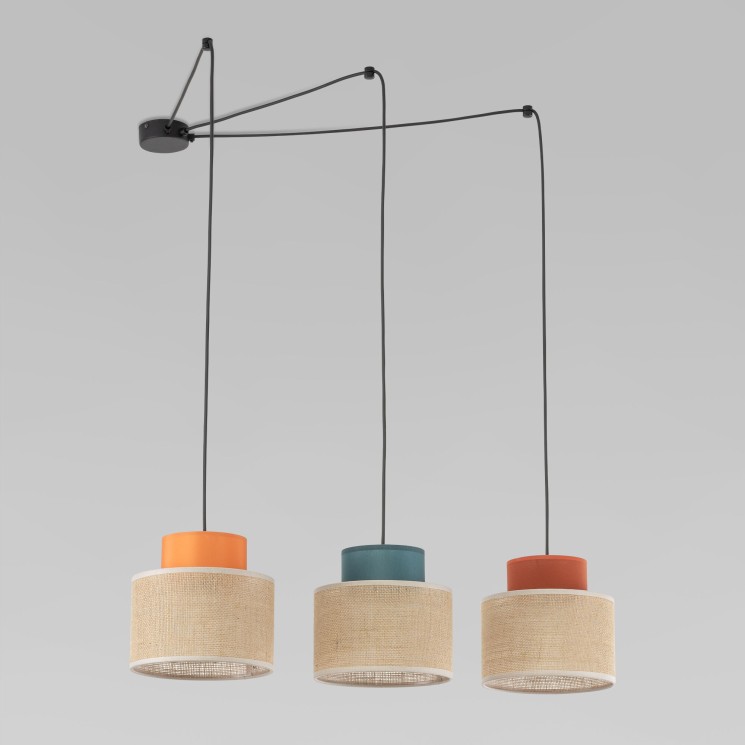 Подвесной светильник с тканевым рассеивателем                      TK Lighting  3140 Duo