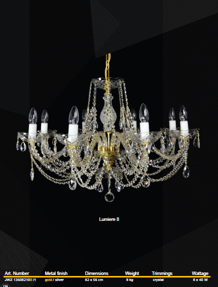 Люстра хрустальная Wranovsky Lumiere JWZ 136082100