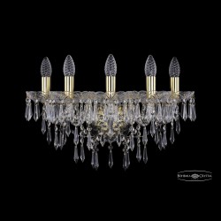 Бра хрустальные 1403B/5/160/XL G Bohemia Ivele Crystal (Стеклянный рожок)