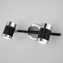 Настенный светильник с металлическими плафонами                      Eurosvet  20058/2 черный