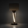 Настольный светодиодный светильник с тканевым абажуром                      Bogate's  991 белый / коричневый