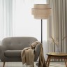 Напольный светильник с тканевым абажуром                      TK Lighting  5405 Calisto