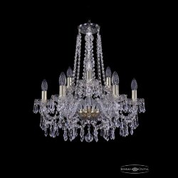 Люстра хрустальная 1403/6+3/195/h-60 G Bohemia Ivele Crystal (Стеклянный рожок)