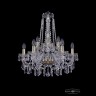 Люстра хрустальная 1403/6+3/195/h-60 G Bohemia Ivele Crystal (Стеклянный рожок)