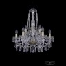 Люстра хрустальная 1403/6+3/195/h-60 G Bohemia Ivele Crystal (Стеклянный рожок)