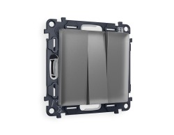Ambrella Light Комплект механизма 3-клавишного выключателя Ambrella Volt ALFA MA655010