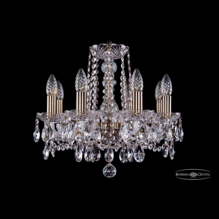 Люстра хрустальная 1402/8/141 Pa Bohemia Ivele Crystal (Стеклянный рожок)