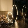 Напольный светодиодный светильник в стиле минимализм                      Eurosvet  80415/1 сатин-никель