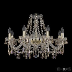 Люстра хрустальная 1403/8/240 G R801 Bohemia Ivele Crystal (Стеклянный рожок)