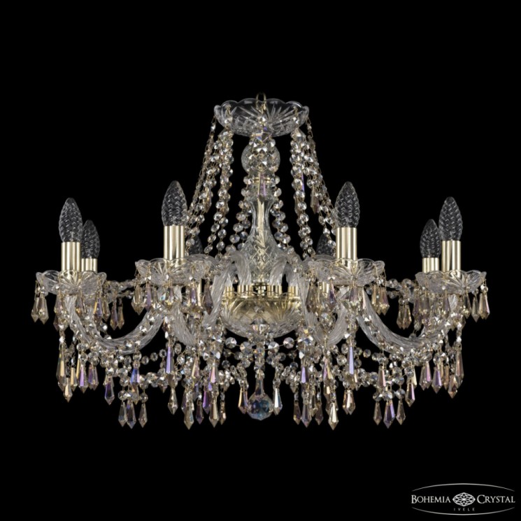 Люстра хрустальная 1403/8/240 G R801 Bohemia Ivele Crystal (Стеклянный рожок)