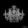 Люстра хрустальная 1409/6+3/195 Ni Bohemia Ivele Crystal (Стеклянный рожок)