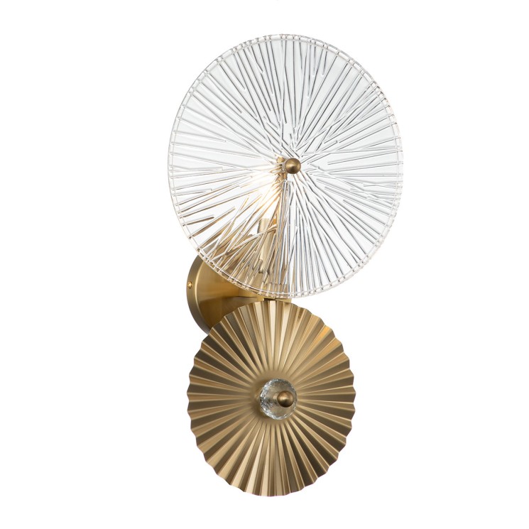 Indigo Настенный светильник 12021/B/1W Brass