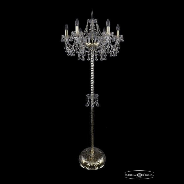 Торшер хрустальный 1409T2/6/195-160 G Bohemia Ivele Crystal (Стеклянный рожок)