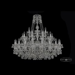 Люстра хрустальная 1409/20+10+5/360 Ni Bohemia Ivele Crystal (Стеклянный рожок)