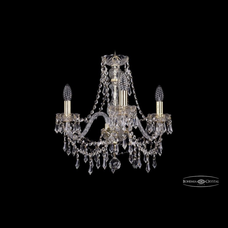 Люстра хрустальная 1403/3/160 G Bohemia Ivele Crystal (Стеклянный рожок)