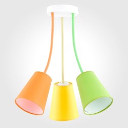 Светильник потолочный с тремя плафонами                      TK Lighting  2106 Wire Colour