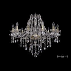 Люстра хрустальная 1415/12/300 G Bohemia Ivele Crystal (Стеклянный рожок)