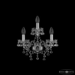 Бра хрустальные 1409B/2+1/141 Ni  Bohemia Ivele Crystal (Стеклянный рожок)