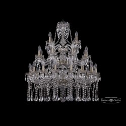 Люстра хрустальная 1413/16+8+4/300/3d Pa Bohemia Ivele Crystal (Стеклянный рожок)