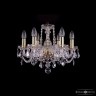 Люстра хрустальная 1402/6/141 G Leafs  Bohemia Ivele Crystal (Стеклянный рожок)