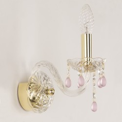 Бра хрустальные 112B/1/141 G V7010 Bohemia Ivele Crystal (Стеклянный рожок)