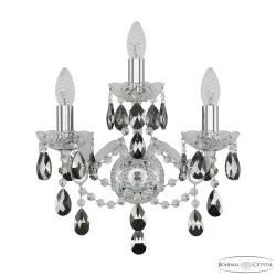 Бра хрустальный 1415B/2+1/165 Ni K781 Bohemia Ivele Crystal (Стеклянный рожок)