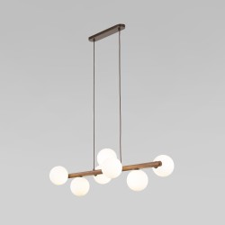 Подвесной светильник со стеклянными плафонами                      TK Lighting  10272 Estera Wood