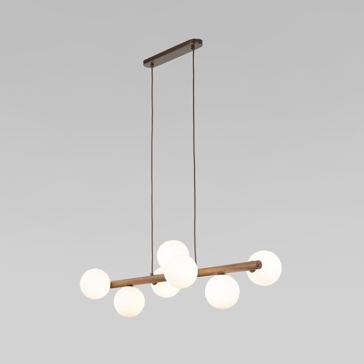 Подвесной светильник со стеклянными плафонами                      TK Lighting  10272 Estera Wood