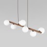 Подвесной светильник со стеклянными плафонами                      TK Lighting  10272 Estera Wood