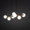 Подвесной светильник со стеклянными плафонами                      TK Lighting  10272 Estera Wood