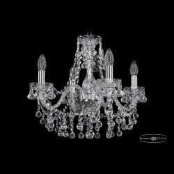 Люстра хрустальная 1409/4/160 Ni Bohemia Ivele Crystal (Стеклянный рожок)