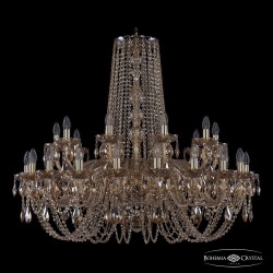Люстра хрустальная 1402/20+10/400 G M721 Bohemia Ivele Crystal (Стеклянный рожок)