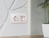 Ambrella Light Лицевая панель для 1-клавишных выключателей с подсветкой QUANT Ambrella Volt OMEGA OP6320