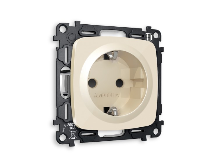 Ambrella Light Комплект механизма электрической розетки Ambrella Volt OMEGA MO307010
