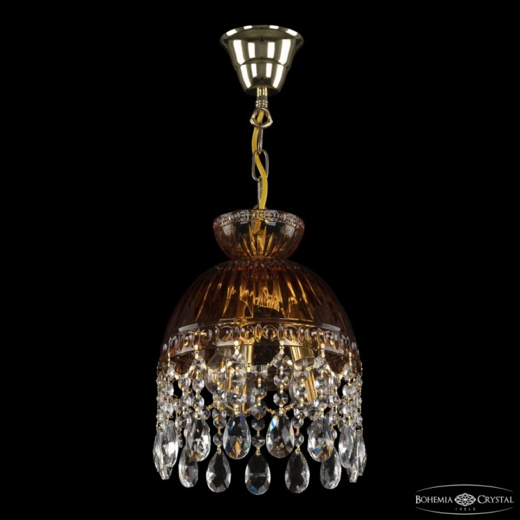 Подвесной светильник с цветным хрусталём 5478/22 G Amber/M-1G Bohemia Ivele Crystal (5478)
