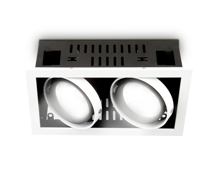 Ambrella Light Карданный светодиодный светильник Techno T812 BK/CH 2*12W 4200K