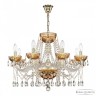 Люстра с цветным хрусталём 5413/8/240 G Amber/M-1G Bohemia Ivele Crystal (5413)
